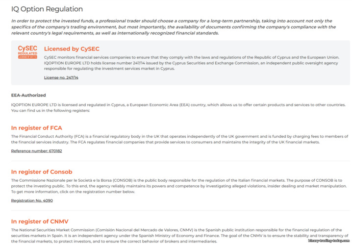 바이너리 옵션 브로커의 CySEC 규제 기관