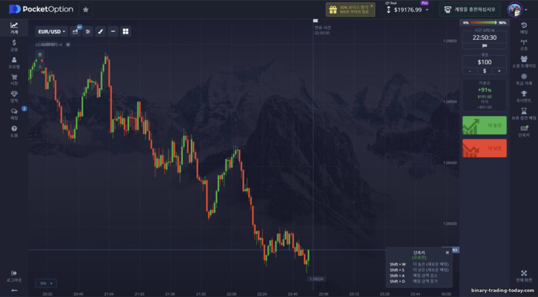 바이너리 옵션 브로커 Pocket Option