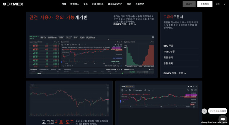 완전한 커스터마이징이 가능한 BitMex 플랫폼