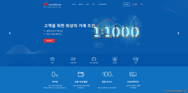 World Forex 공식 웹사이트