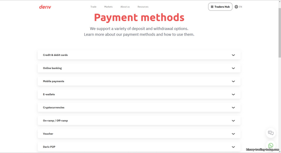 Deriv 출금 방법 Deriv 출금 방법