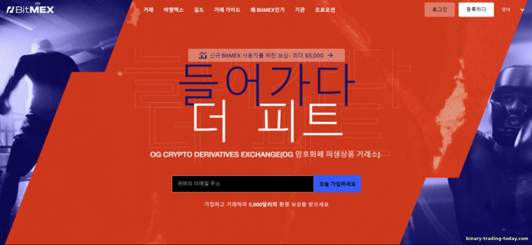 BitMex 공식 웹사이트